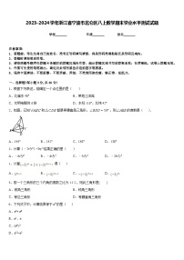 2023-2024学年浙江省宁波市北仑区八上数学期末学业水平测试试题含答案