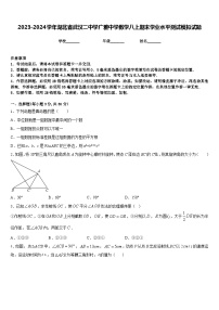 2023-2024学年湖北省武汉二中学广雅中学数学八上期末学业水平测试模拟试题含答案