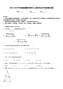 2023-2024学年湖南省醴陵市数学八上期末学业水平测试模拟试题含答案