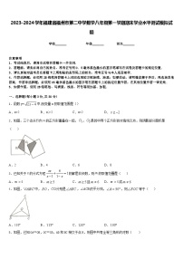 2023-2024学年福建省福州市第二中学数学八年级第一学期期末学业水平测试模拟试题含答案