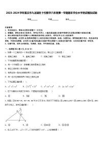 2023-2024学年重庆市九龙坡区十校数学八年级第一学期期末学业水平测试模拟试题含答案