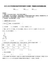 2023-2024学年青岛市高中学段学校数学八年级第一学期期末达标检测模拟试题含答案