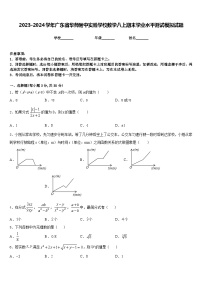 2023-2024学年广东省华师附中实验学校数学八上期末学业水平测试模拟试题含答案