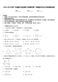 2023-2024学年广东省韶关市乳源县八年级数学第一学期期末学业水平测试模拟试题含答案