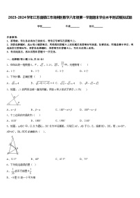 2023-2024学年江苏省镇江市润州区数学八年级第一学期期末学业水平测试模拟试题含答案