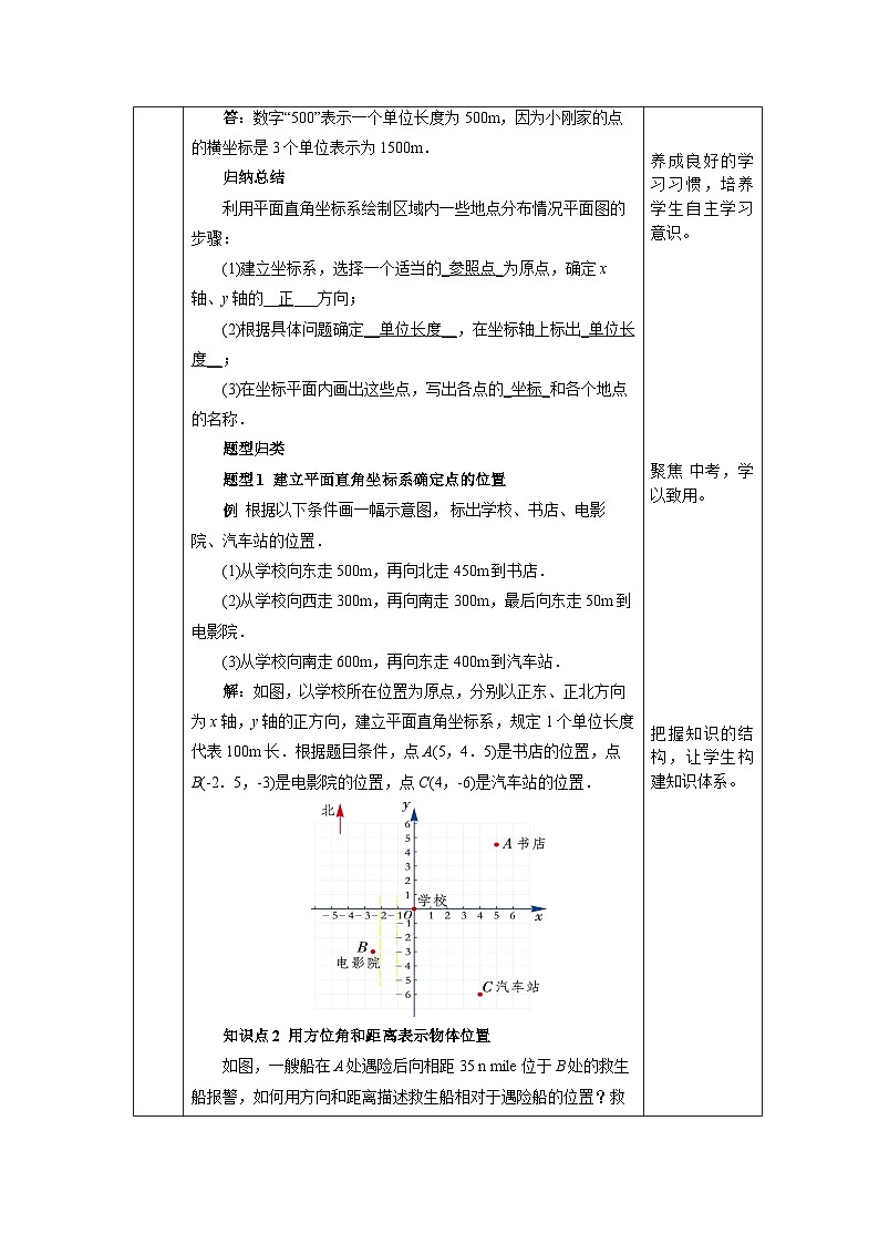 【核心素养】七年级下册7.2.1用坐标表示地理位置 课件PPT+教案+随堂检测+课后练习03
