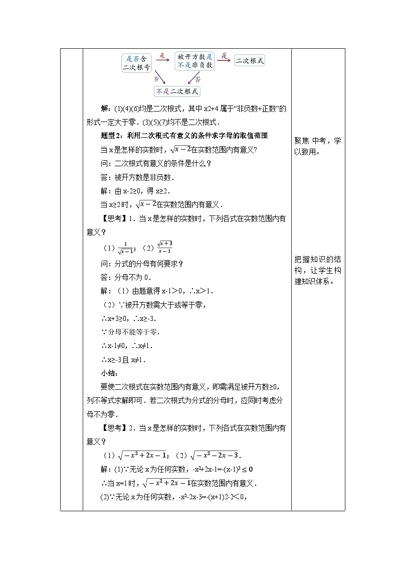 【核心素养】人教版数学八年级下册16.1二次根式(第1课时) 课件PPT+教案+随堂检测+课后练习03