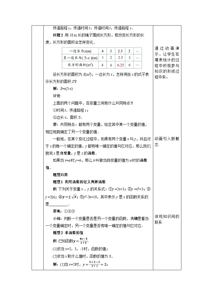 【核心素养】人教版数学八年级下册19.1.1变量与函数(第2课时) 课件PPT+教案+随堂检测+课后练习02