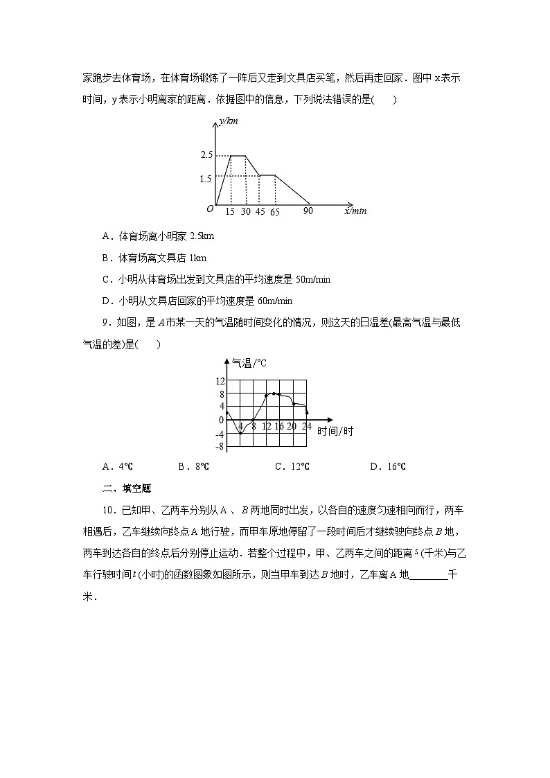 【核心素养】人教版数学八年级下册19.1.2函数的图象(第1课时) 课件PPT+教案+随堂检测+课后练习03