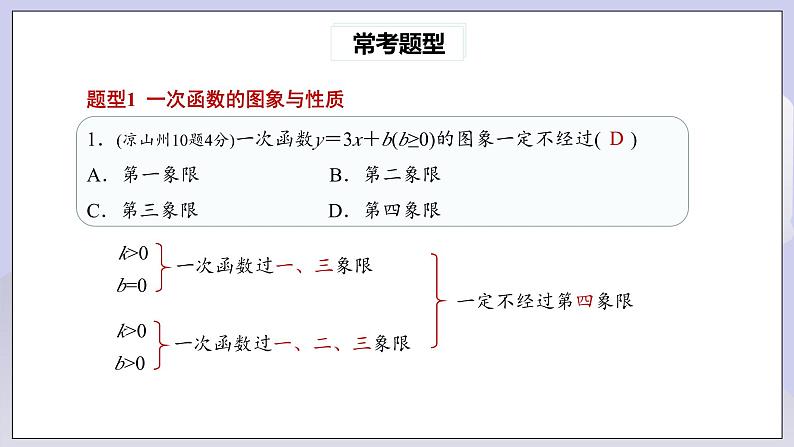 【核心素养】人教版数学八年级下册19章热门考点整合应用 课件PPT+教案+随堂检测+课后练习06