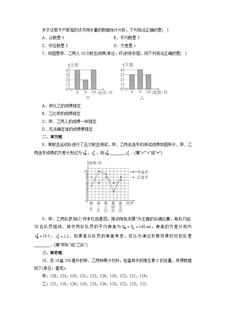 【核心素养】人教版数学八年级下册20.2数据的波动程度(第1课时) 课件PPT+教案+随堂检测+课后练习02
