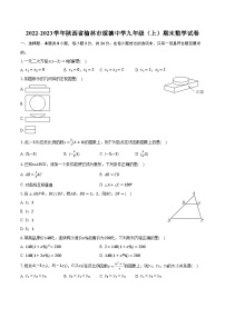 2022-2023学年陕西省榆林市绥德中学九年级（上）期末数学试卷(含解析）