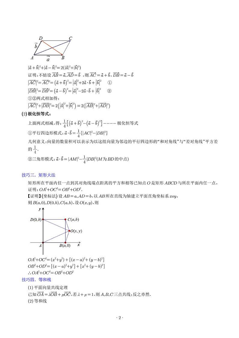 最全归纳平面向量中的范围与最值问题 （十大题型）（解析版）第2页