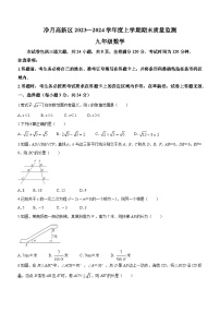 吉林省长春市净月区2023-2024学年九年级上学期数学期末试题