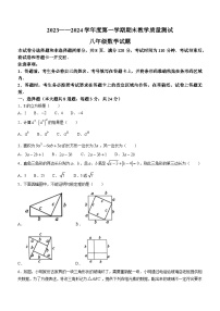 吉林省长春市九台区2023-2024学年八年级上学期期末数学试题