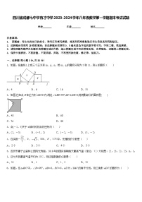 四川省成都七中学育才中学2023-2024学年八年级数学第一学期期末考试试题含答案