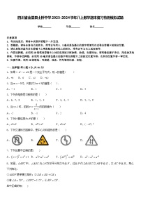 四川省金堂县土桥中学2023-2024学年八上数学期末复习检测模拟试题含答案