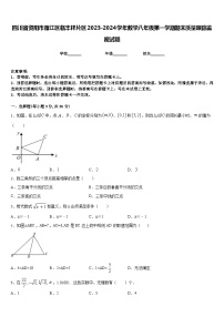 四川省资阳市雁江区临丰祥片区2023-2024学年数学八年级第一学期期末质量跟踪监视试题含答案