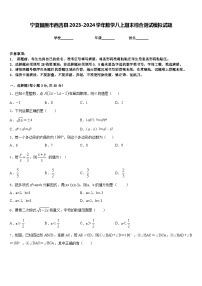 宁夏固原市西吉县2023-2024学年数学八上期末综合测试模拟试题含答案