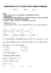 安徽省蚌埠市禹会区2023-2024学年数学八年级第一学期期末复习检测模拟试题含答案