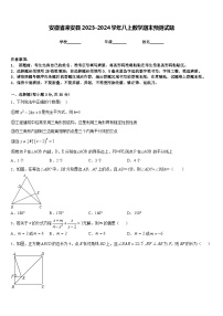 安徽省来安县2023-2024学年八上数学期末预测试题含答案