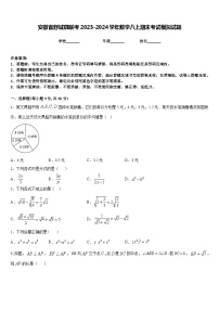 安徽省舒城县联考2023-2024学年数学八上期末考试模拟试题含答案