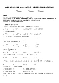 山东省东营市四校联考2023-2024学年八年级数学第一学期期末综合测试试题含答案