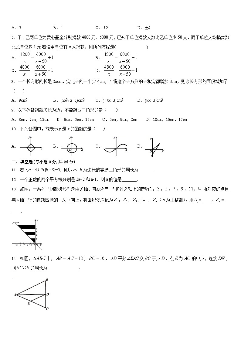 山东省临朐市2023-2024学年数学八上期末统考模拟试题含答案02
