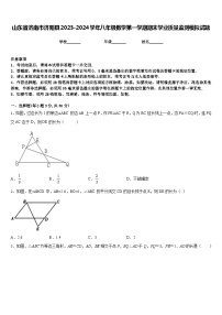 山东省济南市济阳县2023-2024学年八年级数学第一学期期末学业质量监测模拟试题含答案