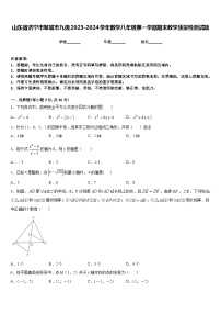 山东省济宁市邹城市九级2023-2024学年数学八年级第一学期期末教学质量检测试题含答案