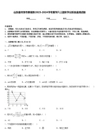 山东省菏泽市鄄城县2023-2024学年数学八上期末学业质量监测试题含答案