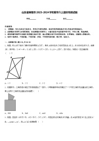 山东省莱阳市2023-2024学年数学八上期末检测试题含答案