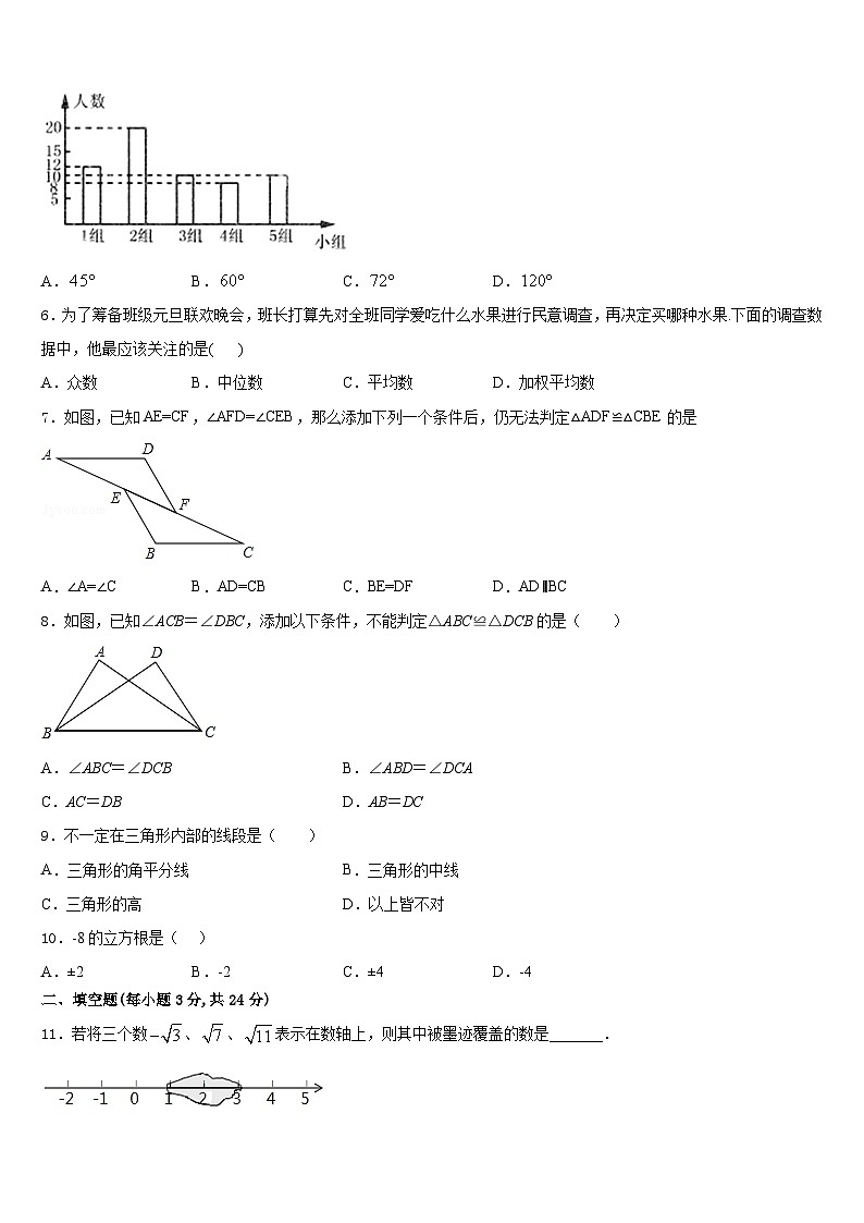 山东省邹城市2023-2024学年八上数学期末检测试题含答案02