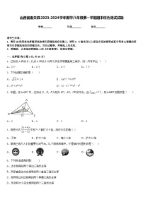 山西省壶关县2023-2024学年数学八年级第一学期期末综合测试试题含答案