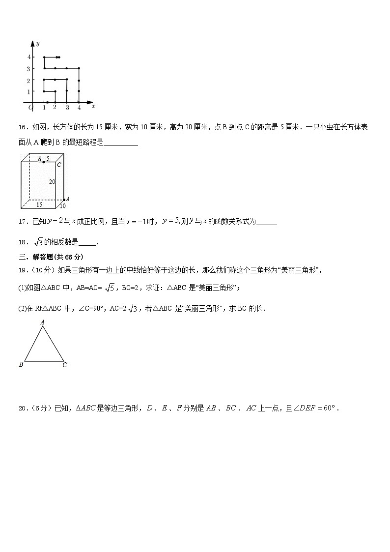 广东省惠州博罗县联考2023-2024学年数学八年级第一学期期末复习检测试题含答案第3页