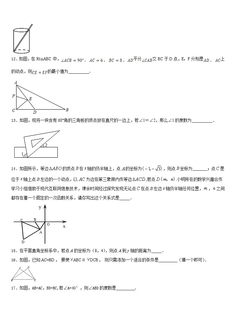 广东省汕头市东厦中学2023-2024学年八上数学期末学业质量监测试题含答案第3页