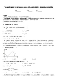 广东省深圳福田区五校联考2023-2024学年八年级数学第一学期期末达标测试试题含答案