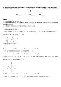 广东省深圳龙华区七校联考2023-2024学年数学八年级第一学期期末学业质量监测试题含答案