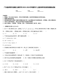 广东省深圳市光明区公明中学2023-2024学年数学八上期末教学质量检测模拟试题含答案