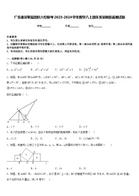 广东省深圳盐田区六校联考2023-2024学年数学八上期末质量跟踪监视试题含答案