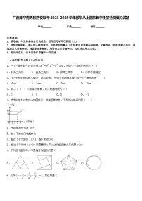 广西南宁青秀区四校联考2023-2024学年数学八上期末教学质量检测模拟试题含答案