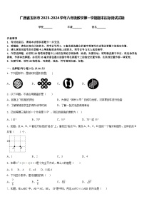 广西省玉林市2023-2024学年八年级数学第一学期期末达标测试试题含答案