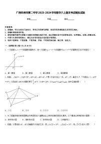 广西钦州市第二中学2023-2024学年数学八上期末考试模拟试题含答案