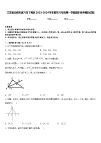 江苏省无锡市宜兴市丁蜀区2023-2024学年数学八年级第一学期期末统考模拟试题含答案