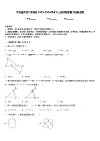 江苏省淮安市淮安区2023-2024学年八上数学期末复习检测试题含答案