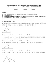 江苏省睢宁县2023-2024学年数学八上期末学业质量监测模拟试题含答案