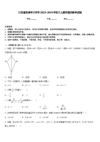 江苏省苏州平江中学2023-2024学年八上数学期末联考试题含答案