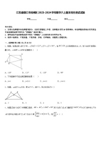 江苏省镇江市润州区2023-2024学年数学八上期末综合测试试题含答案