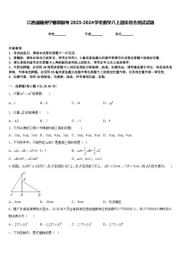 江西省赣州宁都县联考2023-2024学年数学八上期末综合测试试题含答案