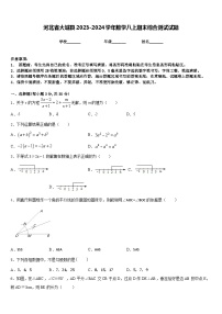 河北省大城县2023-2024学年数学八上期末综合测试试题含答案